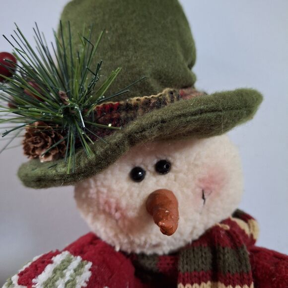 Basket Christmas Decor Snowman 10" Fruit Candy Planter Basket Holiday Gifts - Picture 3 of 6